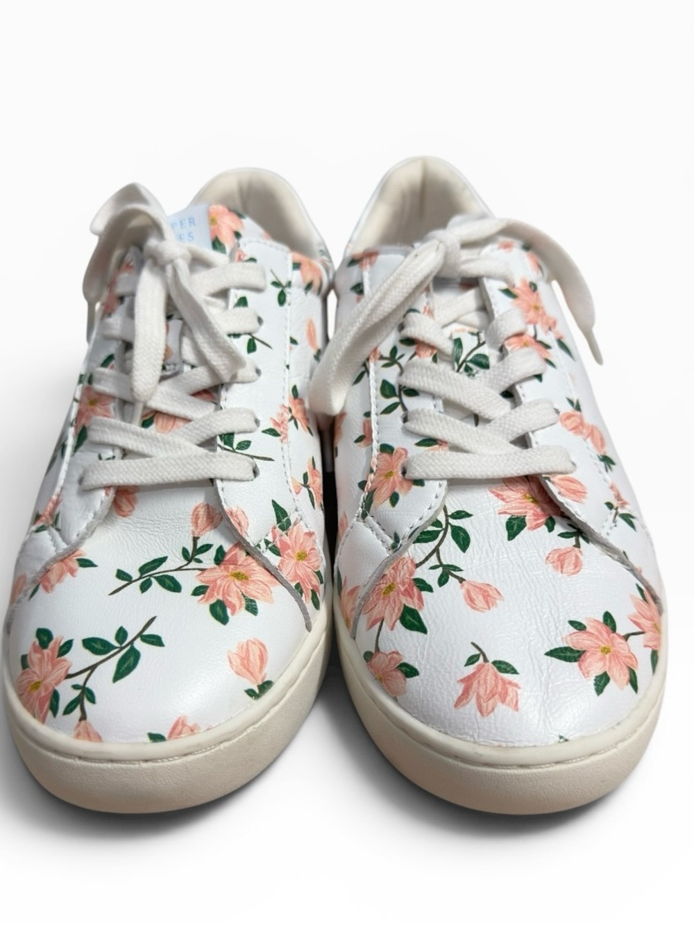 Draper James Harper Floral Print Lace Up Sneakers White Pink Women’s Size US 7 - Picture 2 of 10